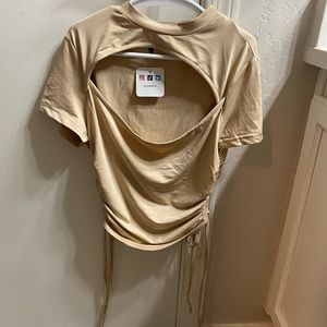 Scrunch crop top